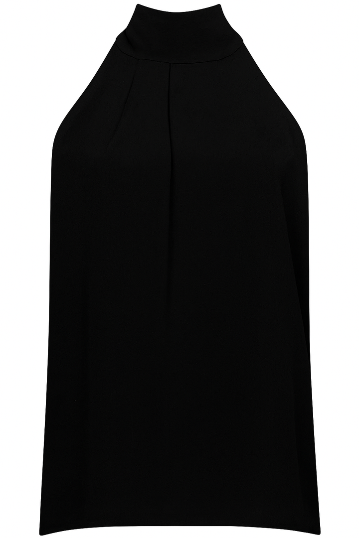 Jumbo Halterneck Top - Black