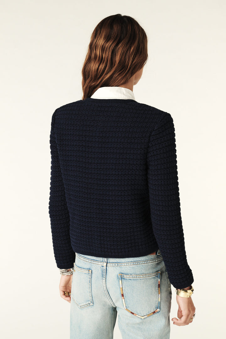 GASPARD Decorative Knit Cardigan