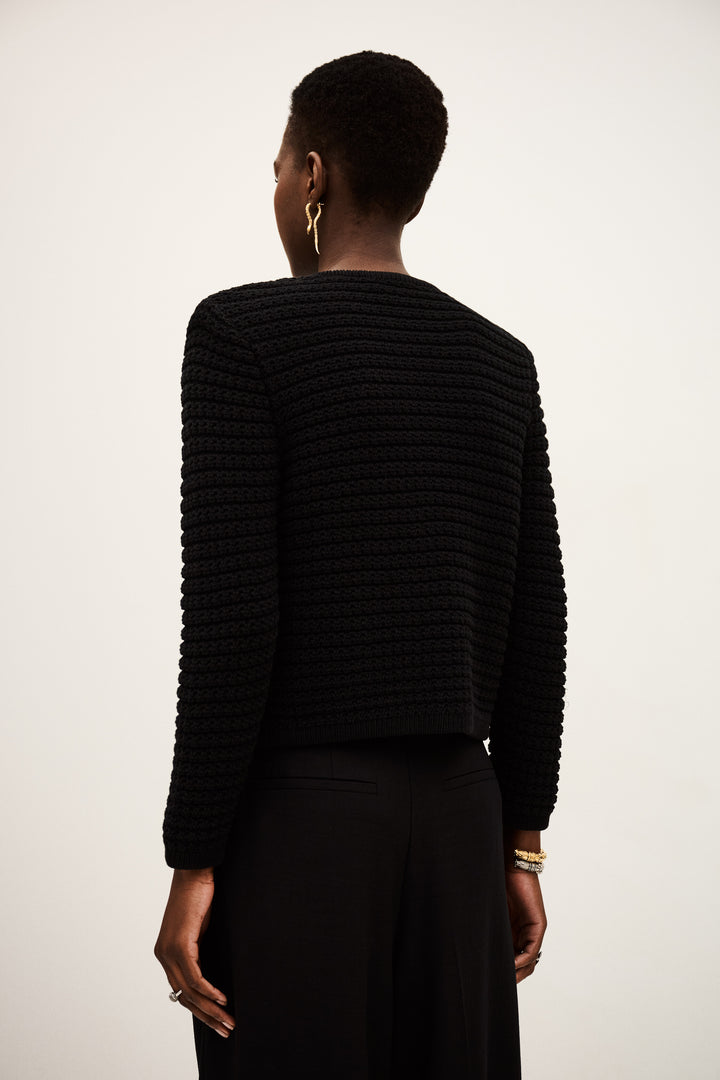GASPARD Decorative Knit Cardigan
