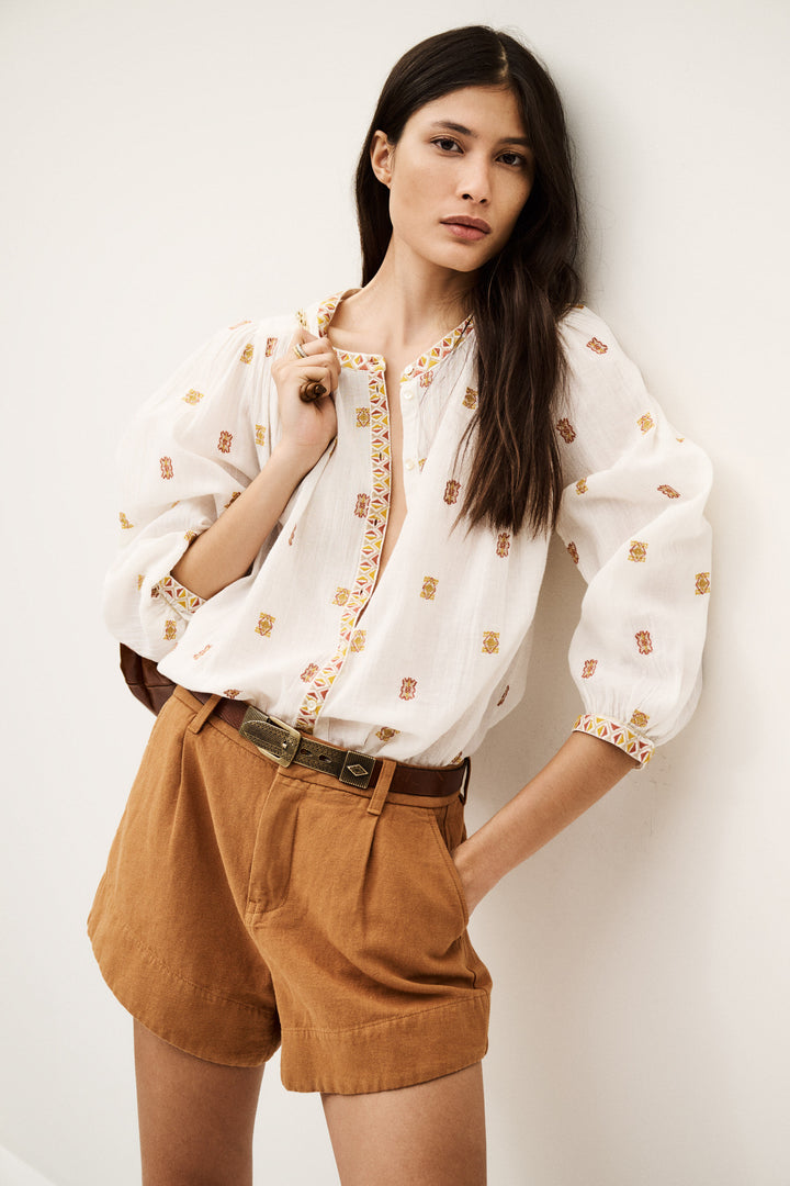 Daphne Shirt  -  Ecru