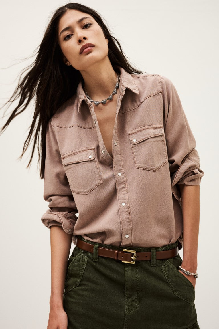 BA&SH Jada Shirt in Rose