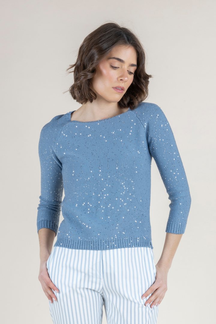 Valore Sequin Pullover Sweater
