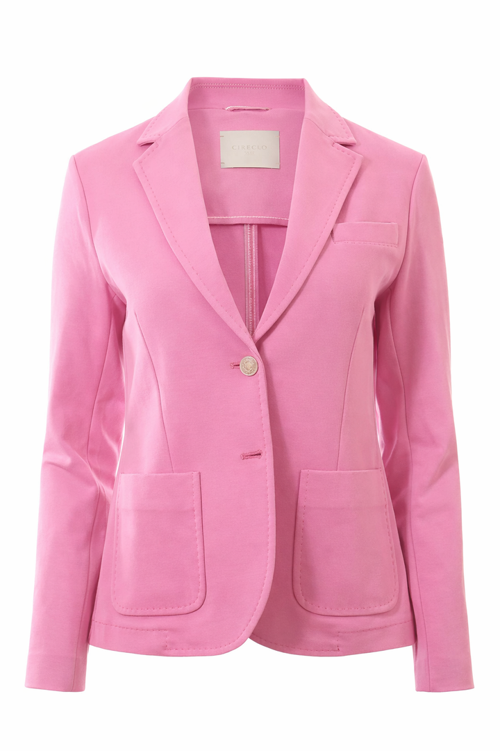 Cotton Slim Fit Jacket - Pink