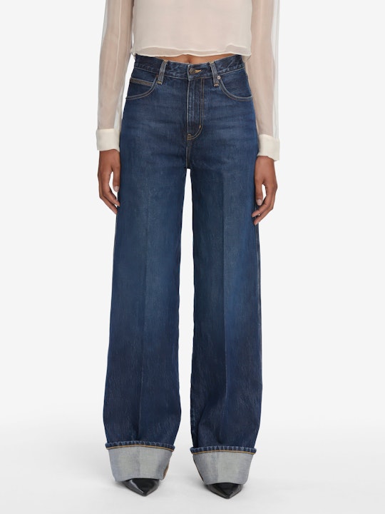 The Cuffed Wide Jean