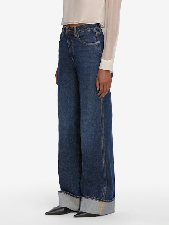 The Cuffed Wide Jean