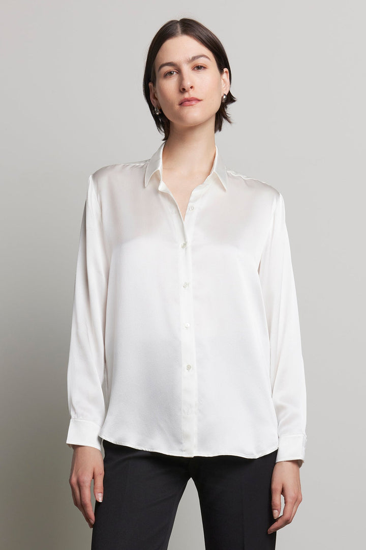 Calabasas Silk Charmeuse Blouse