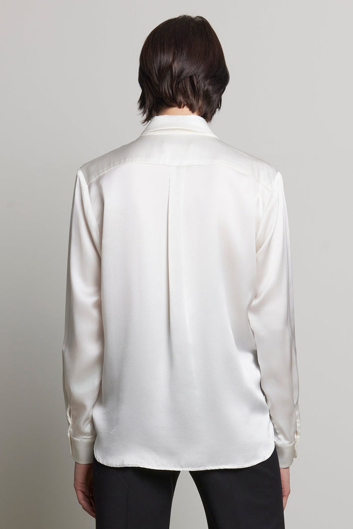 Calabasas Silk Charmeuse Blouse