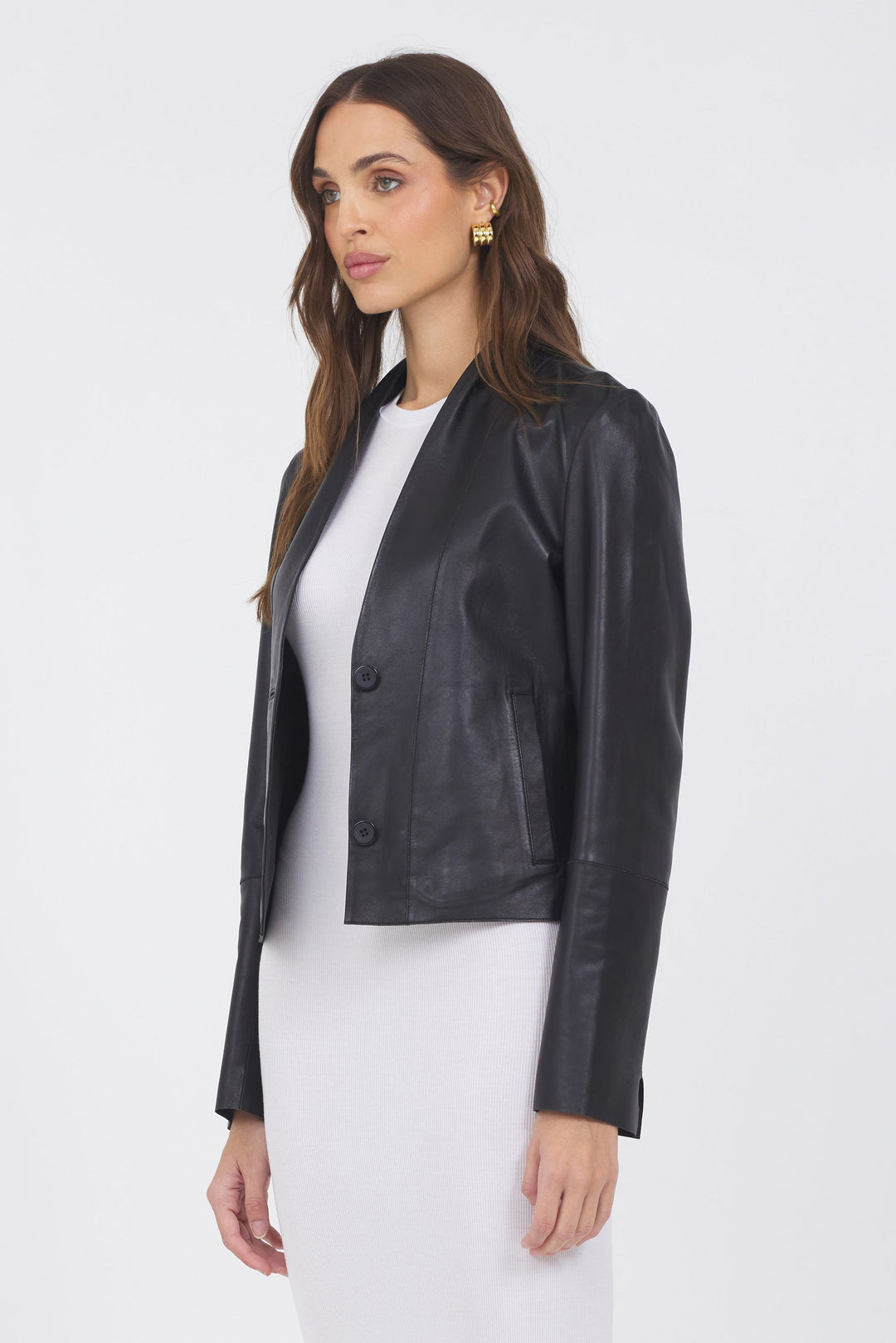 Tessa Washed Leather Jacket