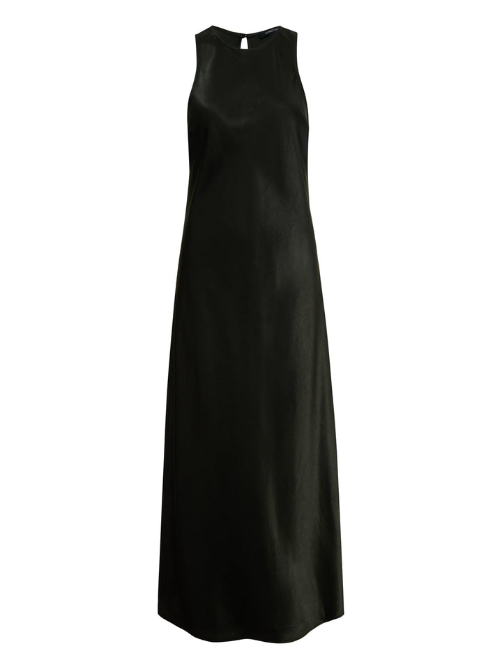 Everyday Satin Dress - Black Olive