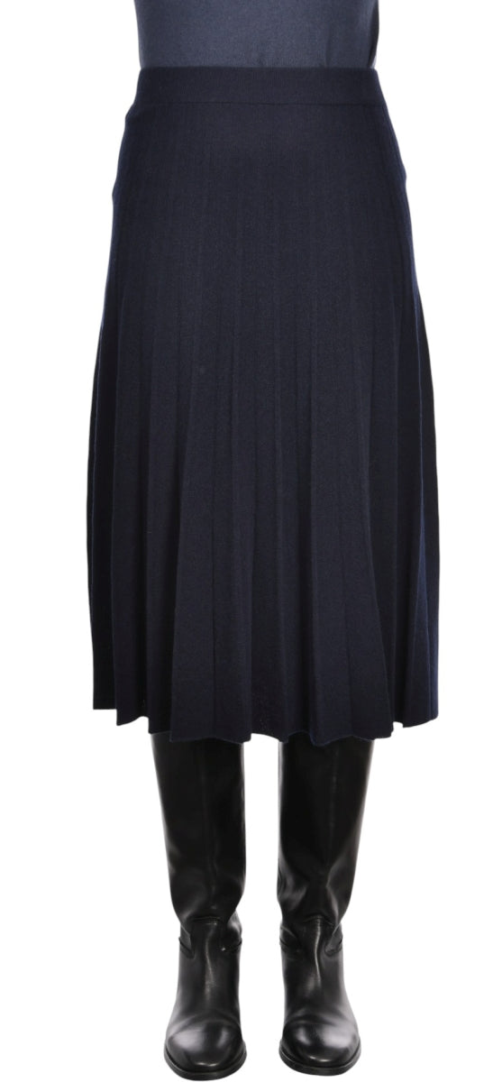Knit Pleated Skirt