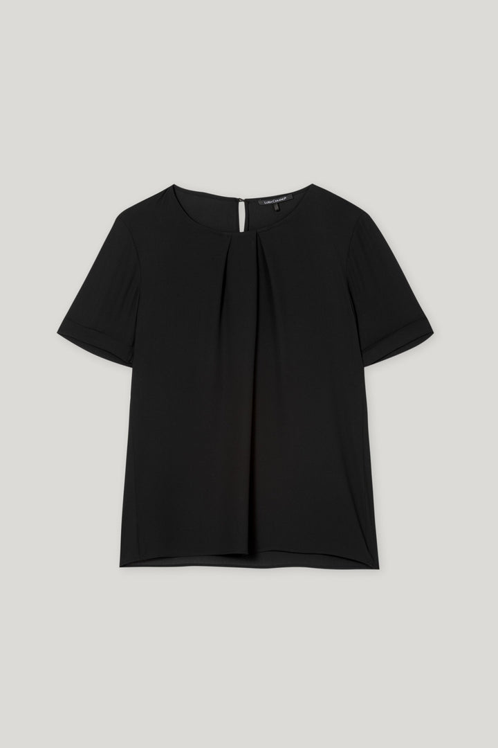 Flowing Short-sleeved Blouse Shirt