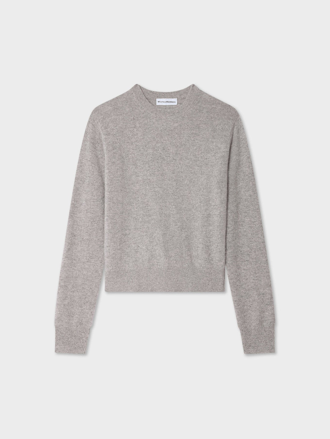 Cashmere Crew - Grey Heather