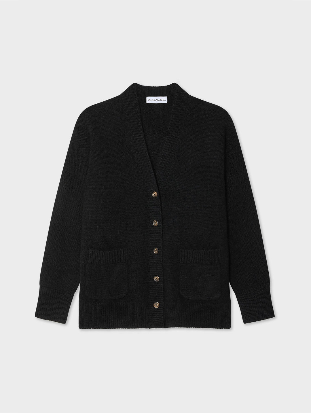 Cashmere Luxe Pocket Cardigan - Black