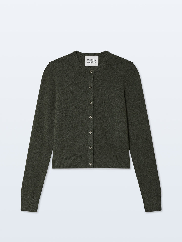 Cashmere Crewneck Cardigan