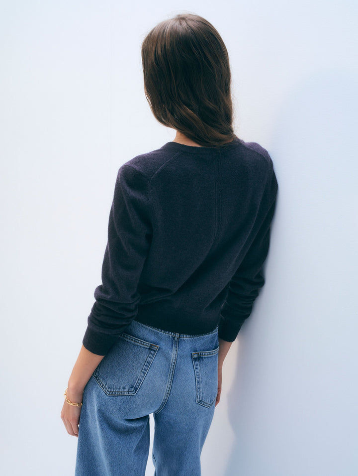 Cashmere Crewneck Cardigan