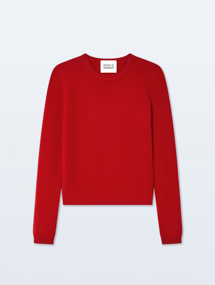 Cashmere Slim Stretch Crewneck