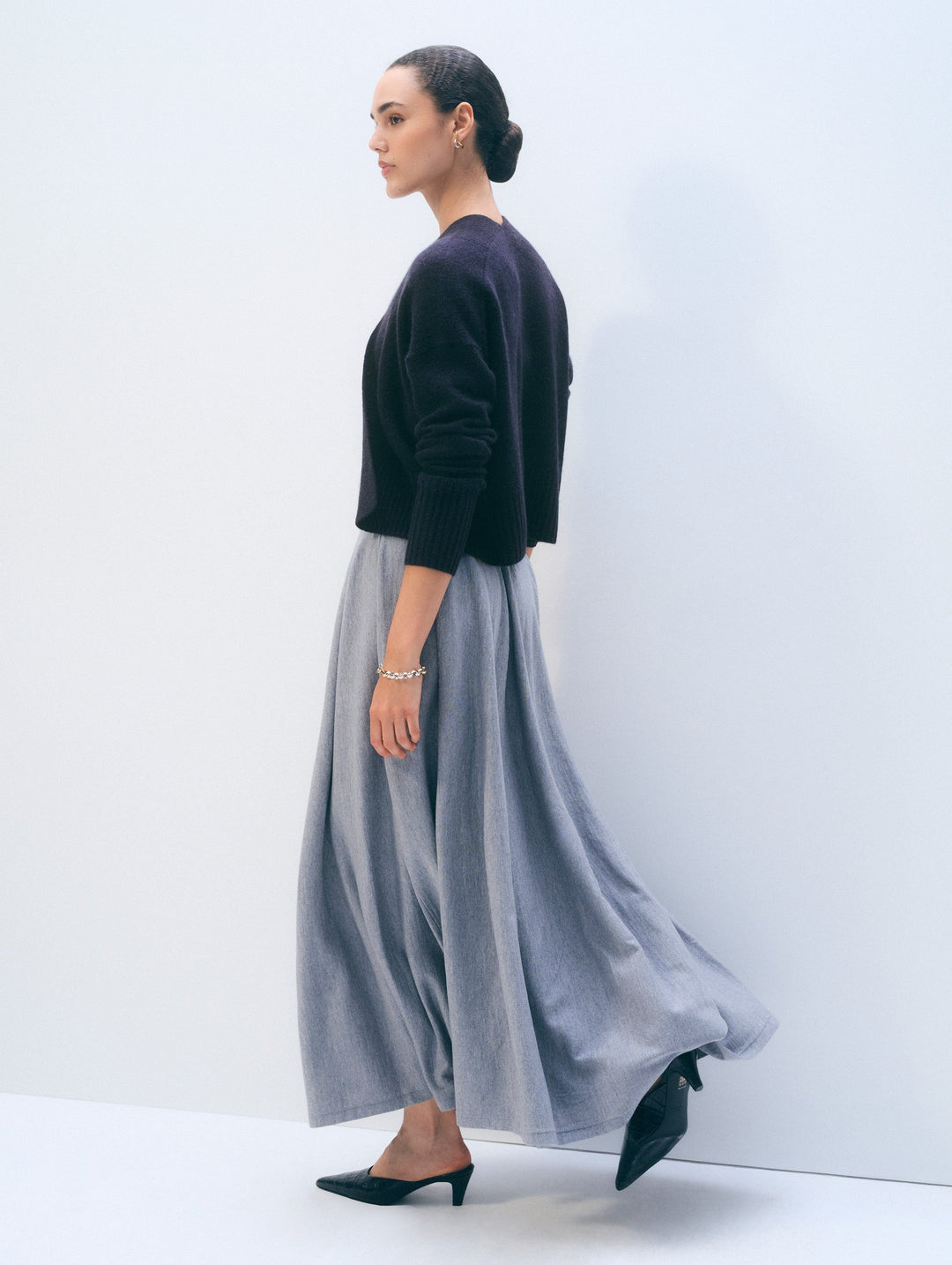 Cashmere Open Front Cardigan