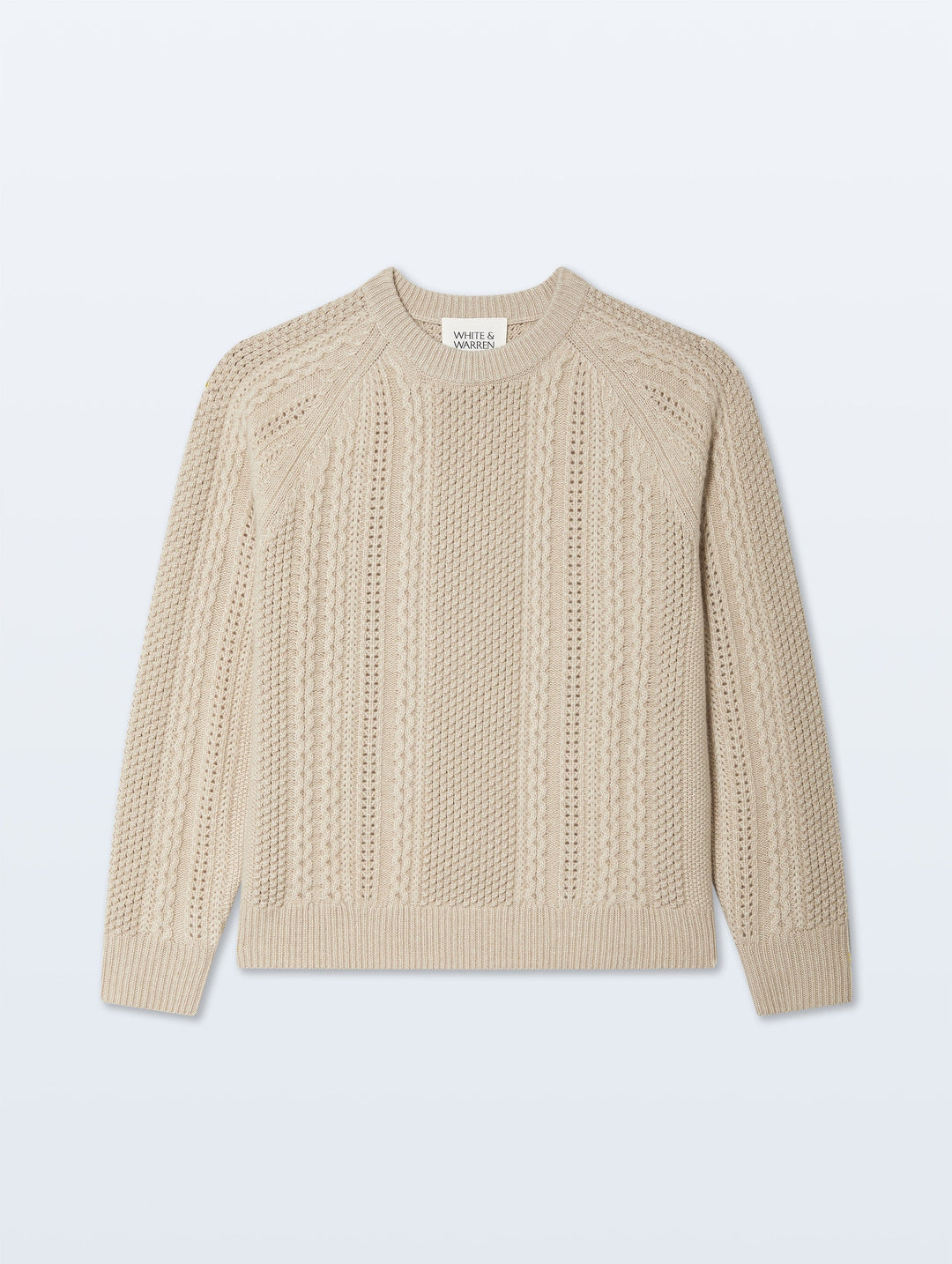 Cashmere Luxe Cable Crewneck