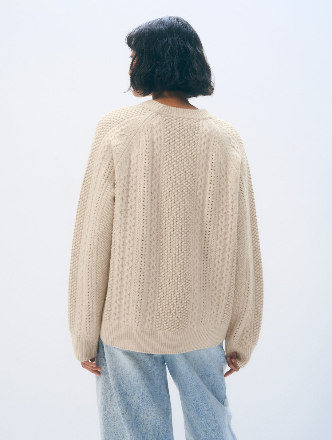 Cashmere Luxe Cable Crewneck
