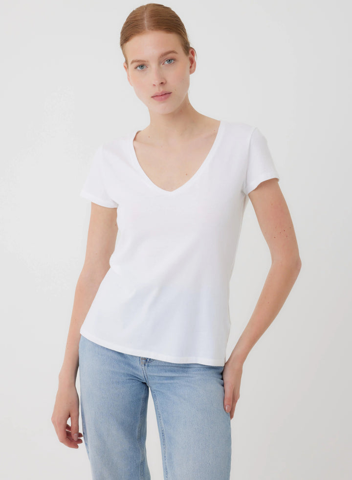 Deluxe Cotton Shortsleeve V-neck Tee