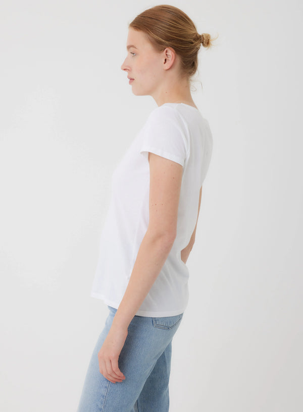 Deluxe Cotton Shortsleeve V-neck Tee