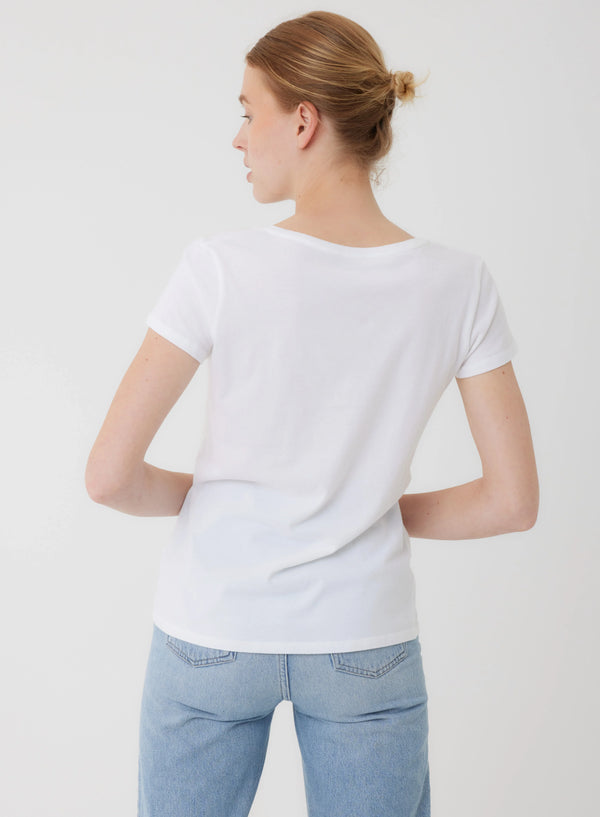 Deluxe Cotton Shortsleeve V-neck Tee