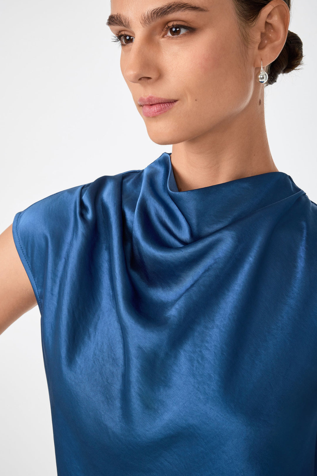 Mikan Top - Sumi Blue