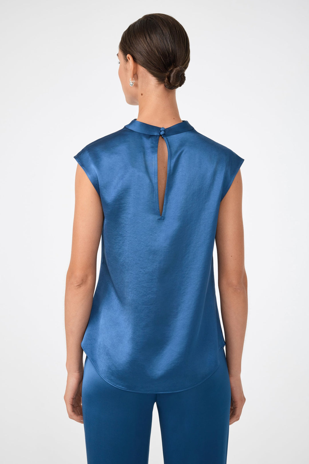 Mikan Top - Sumi Blue