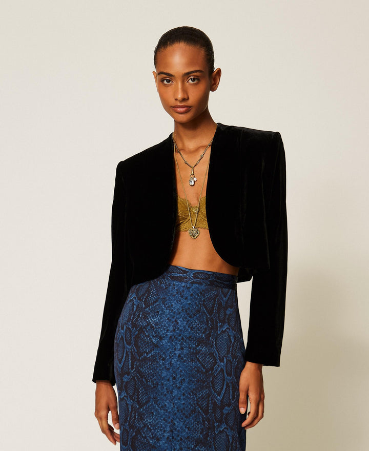 Black Velvet Bolero
