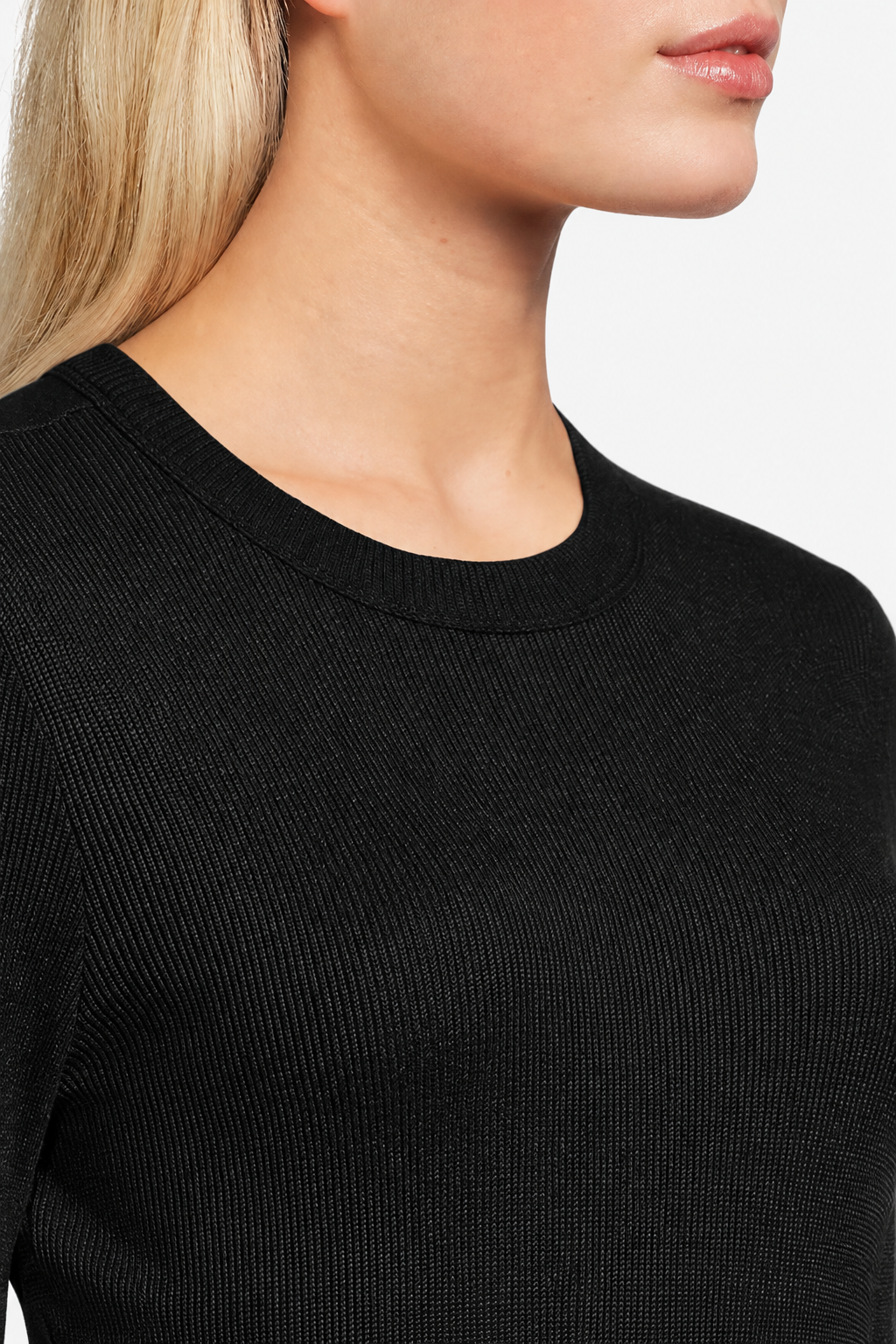 Liyah Ribbed Long-Sleeve Tee
