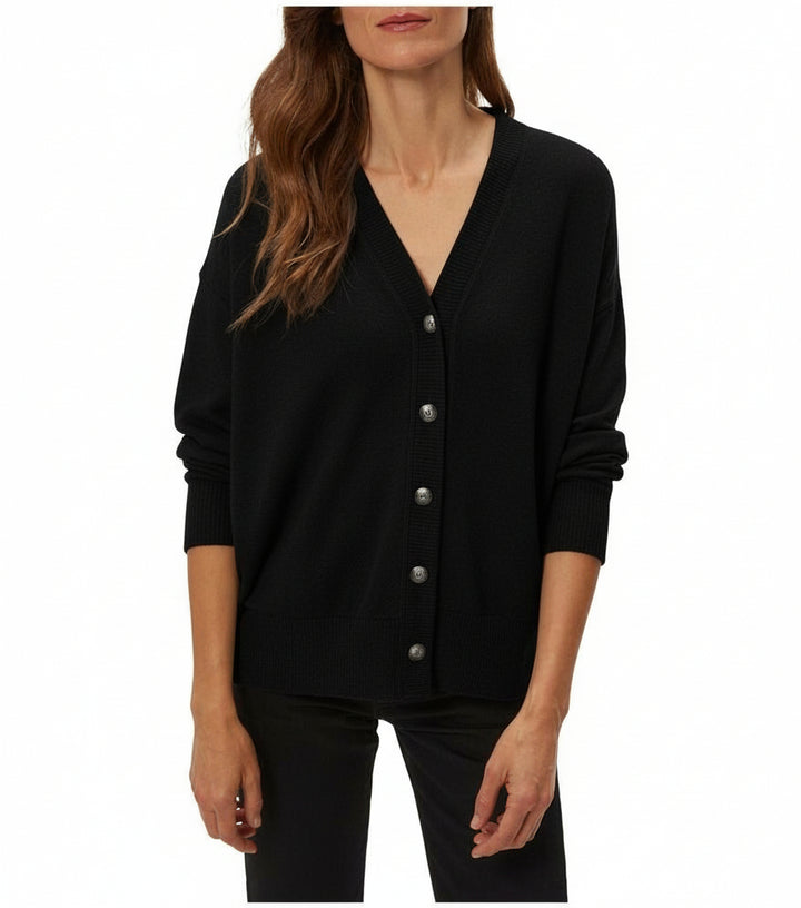 Sylvia Oversized Cardigan - Black