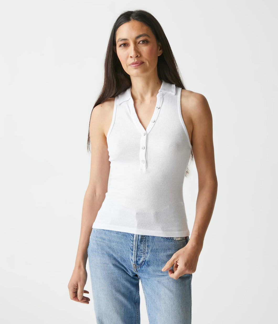Norah Sleeveless Polo