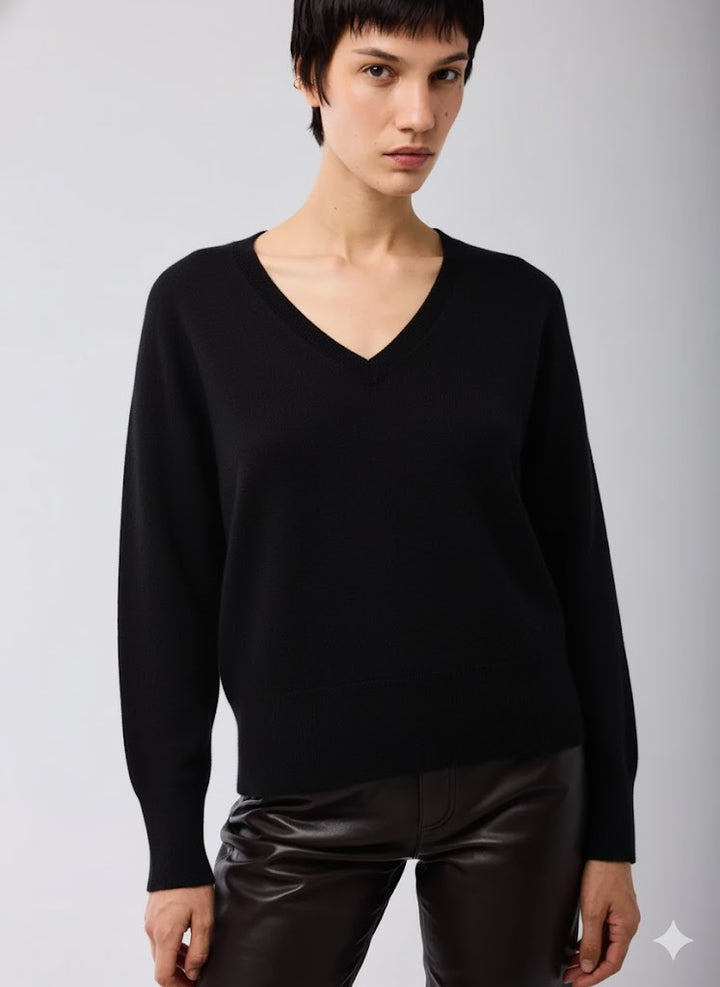 Cashmere Seamless Longsleeve V-neck