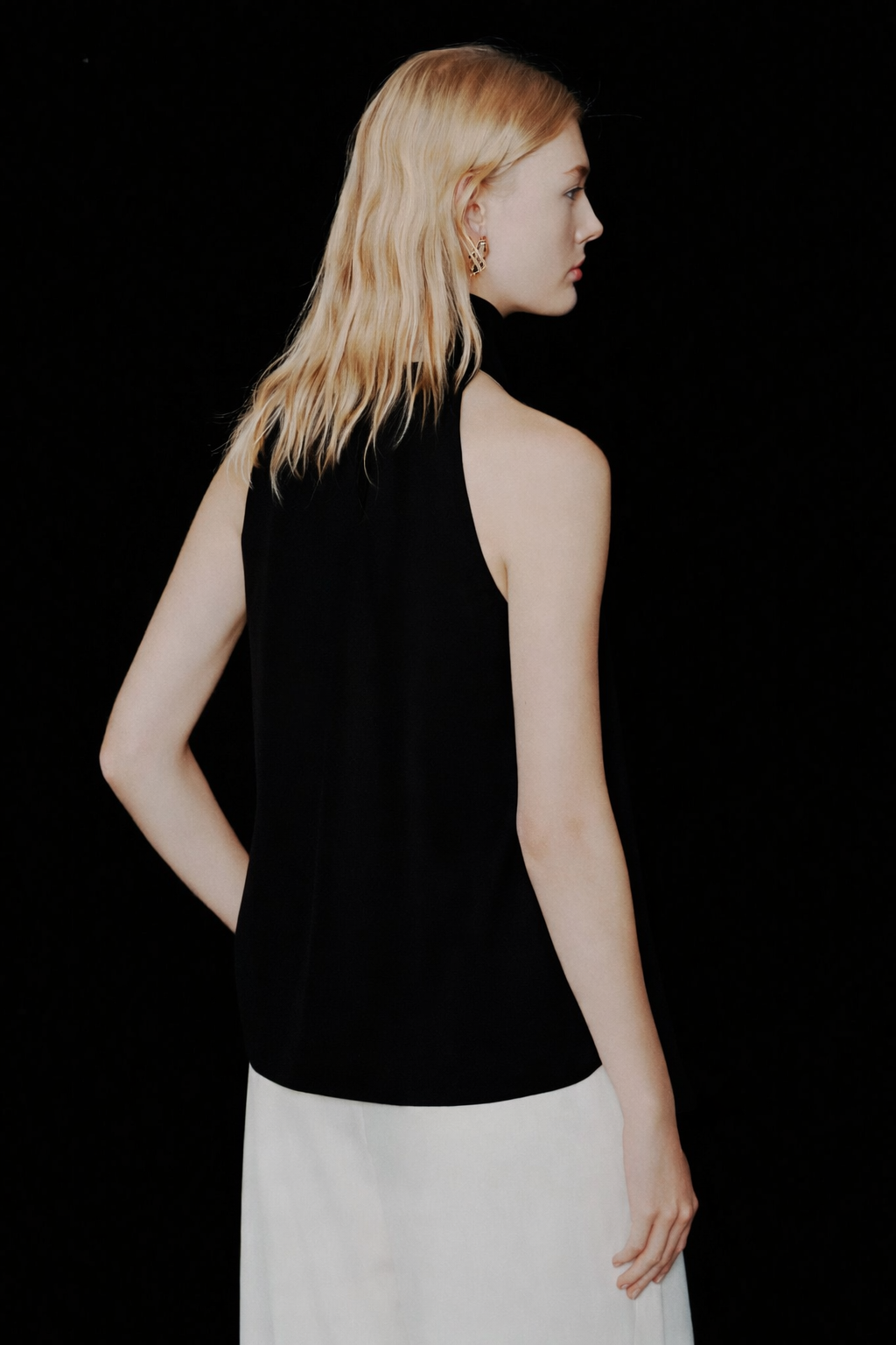 Envers Satin Halterneck Top