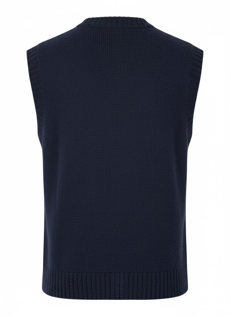 Button Front Vest with Pockets