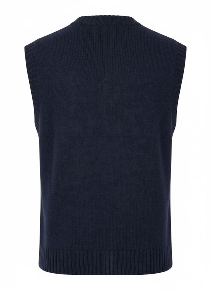 Button Front Vest with Pockets