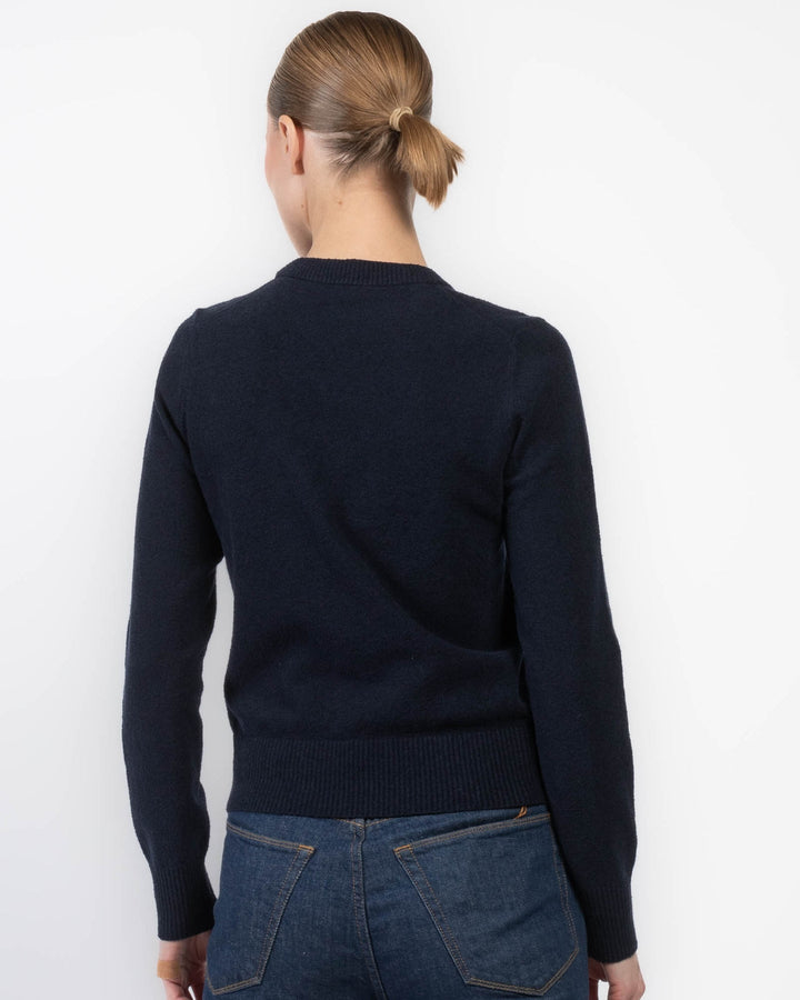 Bradley Cotton Boucle Sweater - Midnight