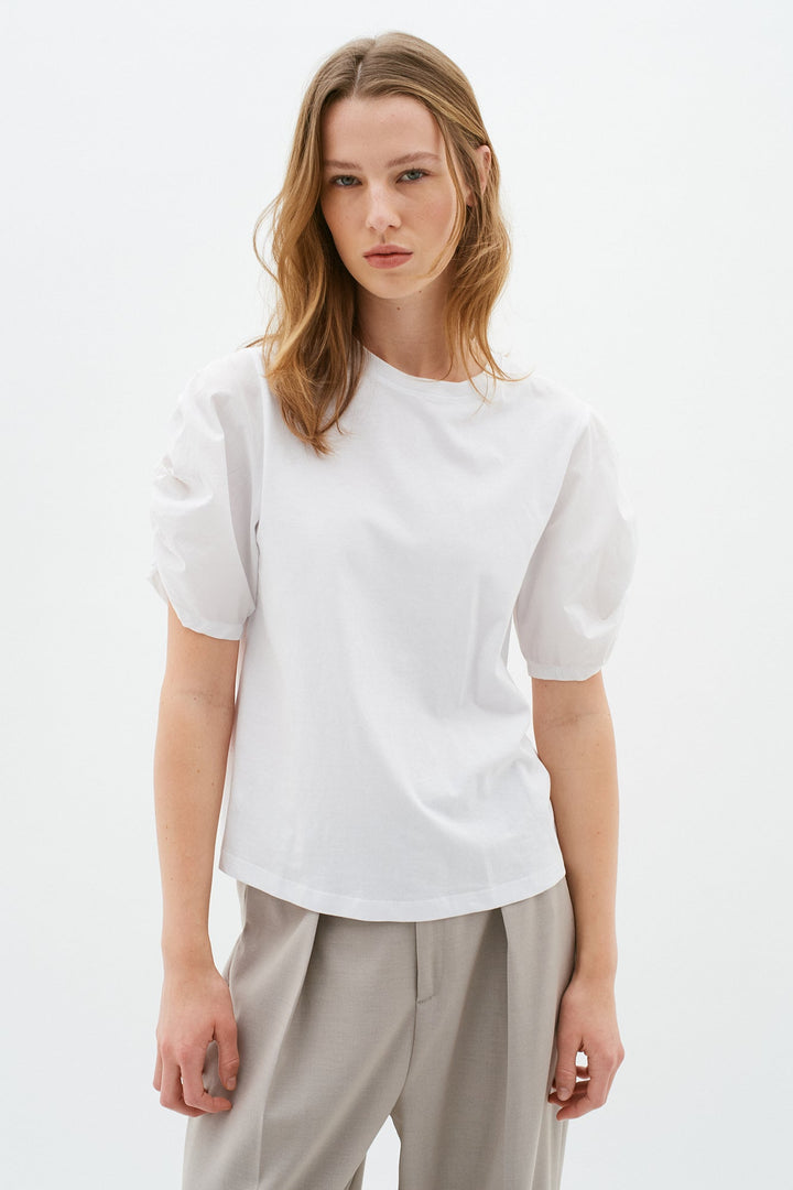 Payana Woven Trim T-Shirt - White