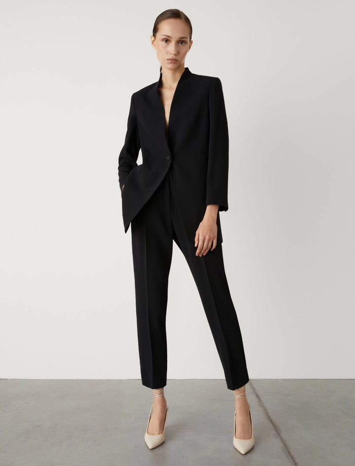 Milla Long Blazer in Black