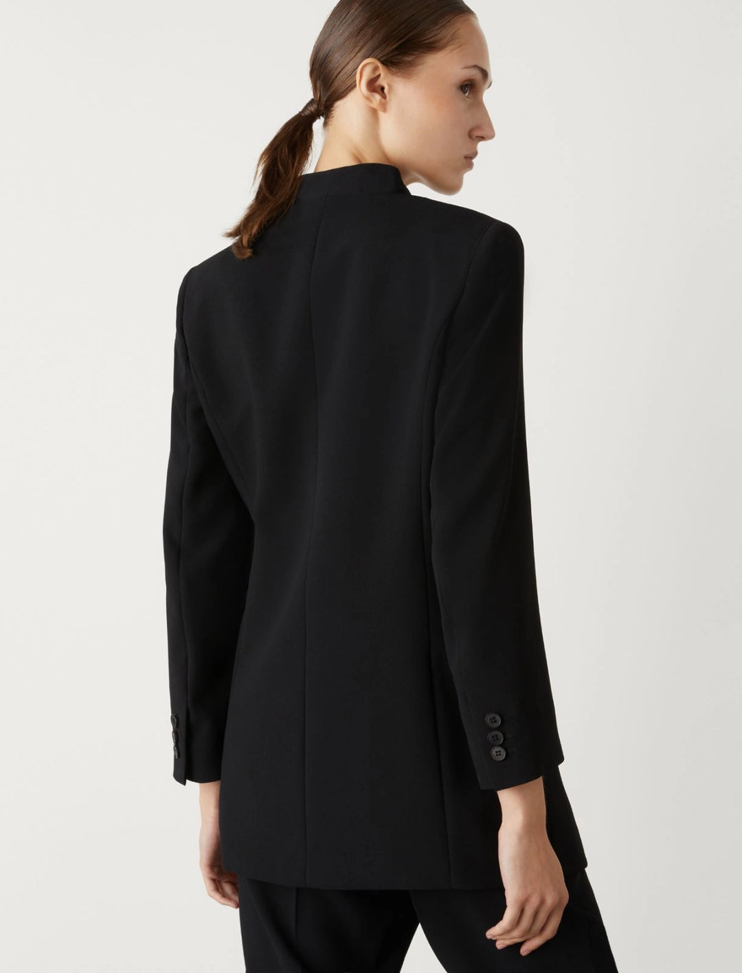 Milla Long Blazer in Black