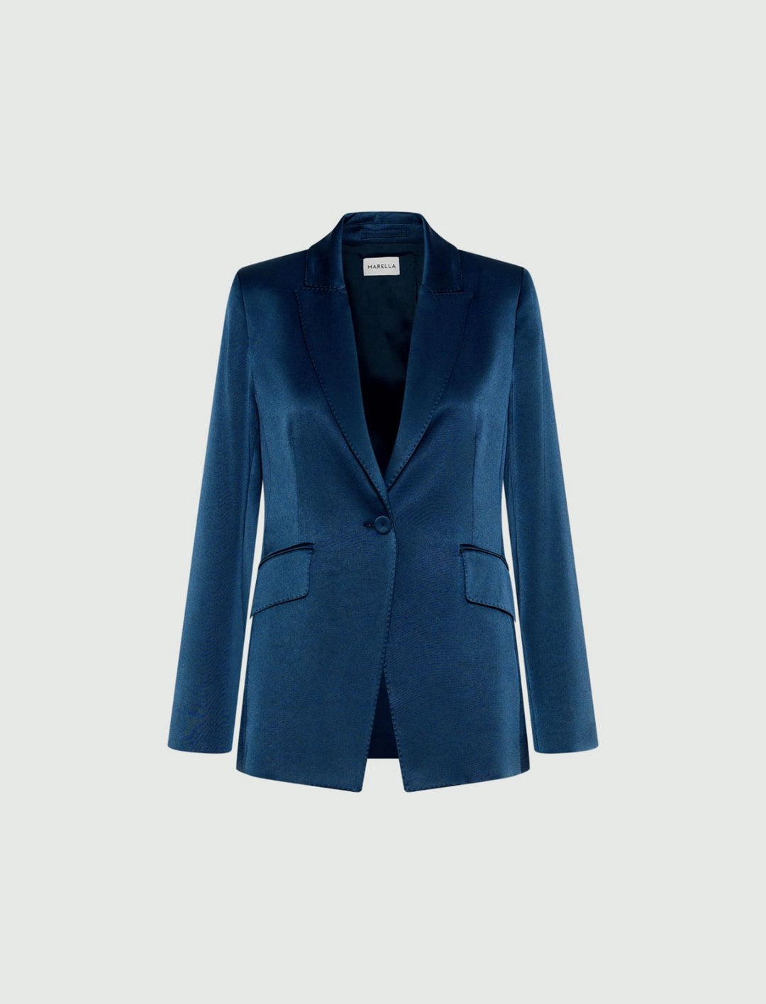 Mlletereo Satin Blazer - Navy