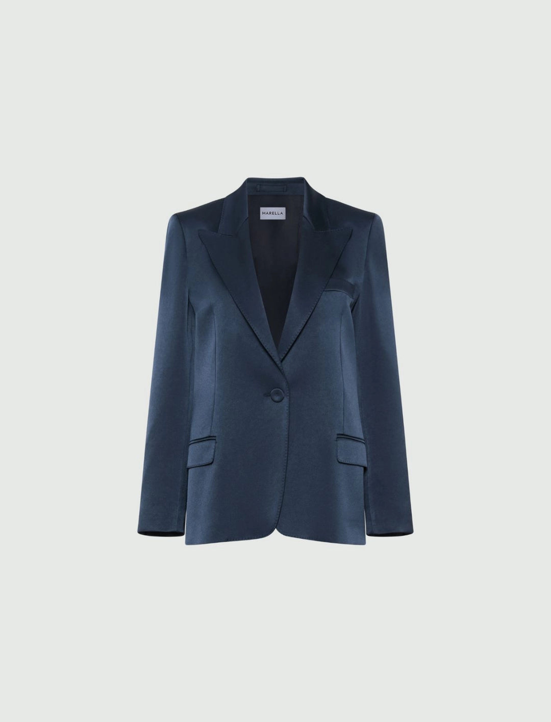 Mllzimino Single-breasted Satin Blazer