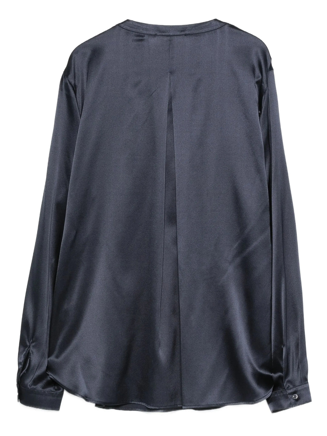 Split Neck Blouse - Blue