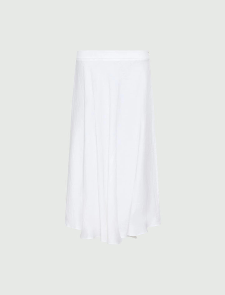 Linen Basketweave Mllgiostra Skirt - Optical White
