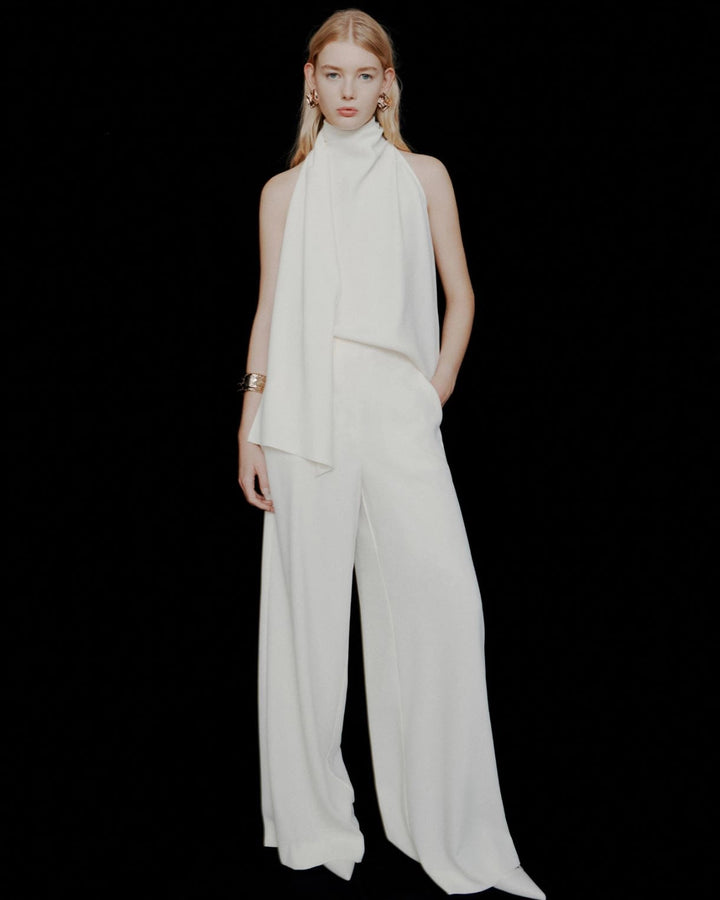 Envers Satin Halterneck Top