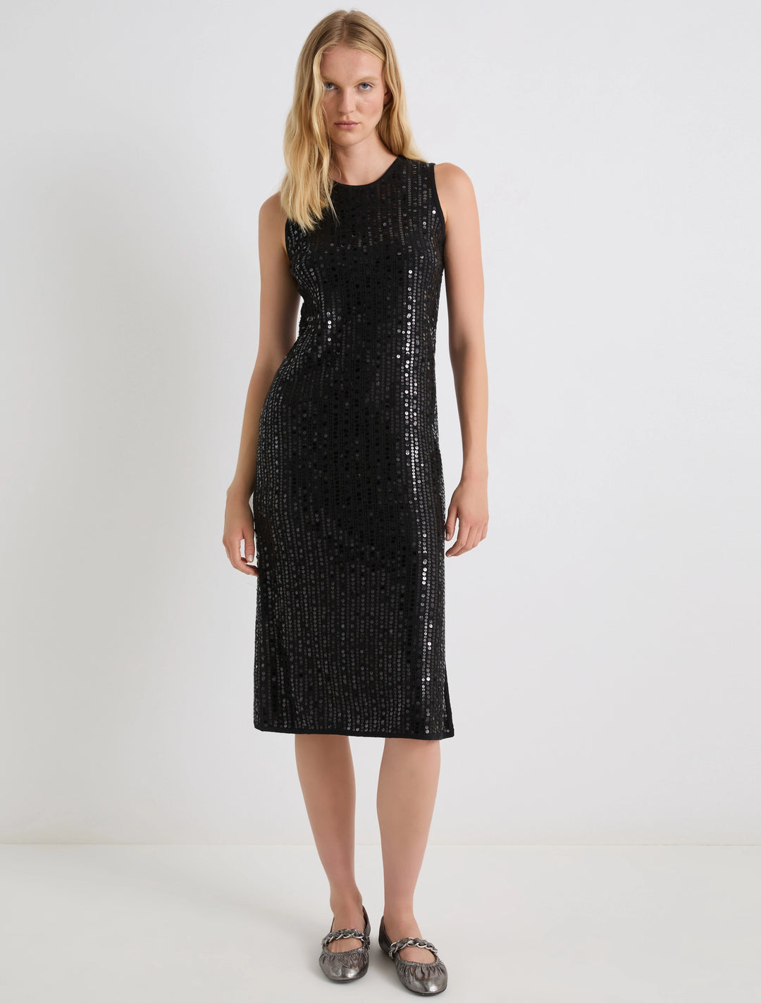 Adetto Knit Sequin Dress