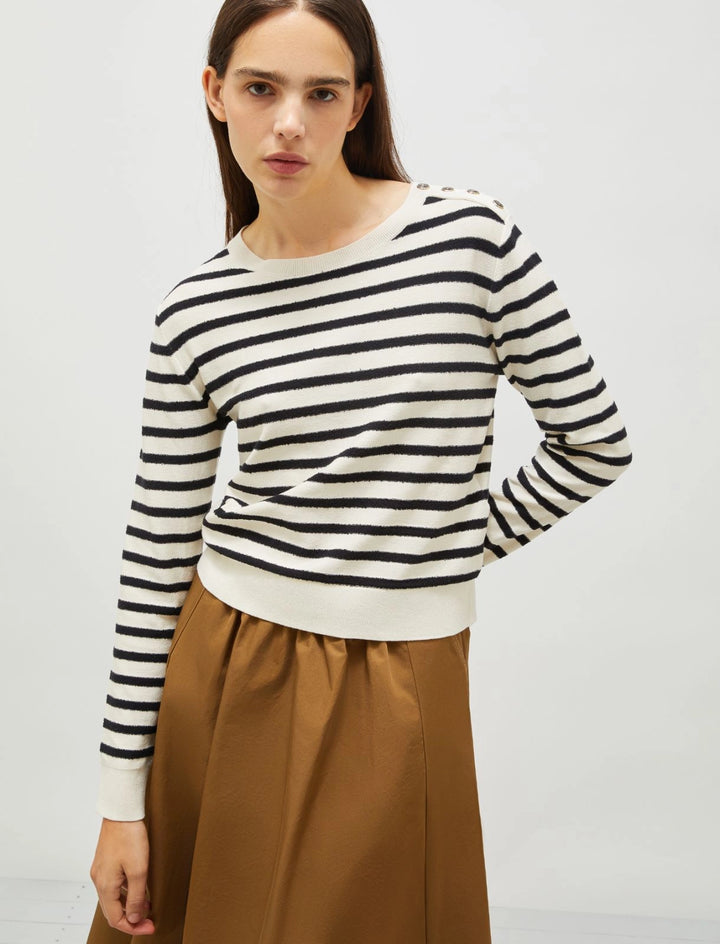 Striped Sweater - Cream