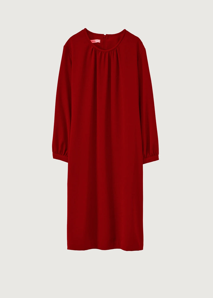 3/4 Sleeve Dress - Red