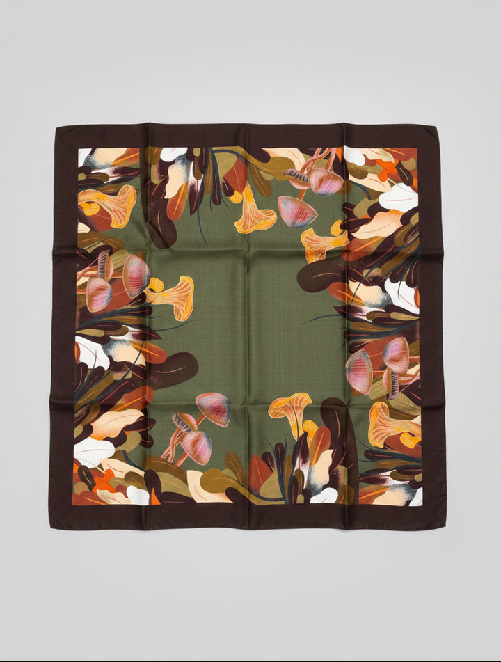 Autumn Leaf Print Scarf