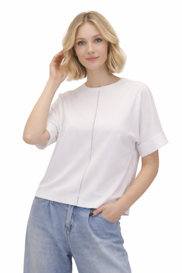 Cap Sleeve Top - Bianco